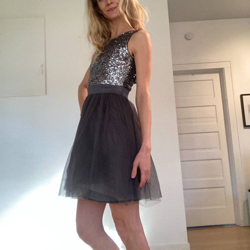 PROM HOMECOMING COCKTAIL SEQUIN and TULLE dress